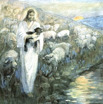 herder met schapen - bron: Bijbelhuis Zevenkerken
